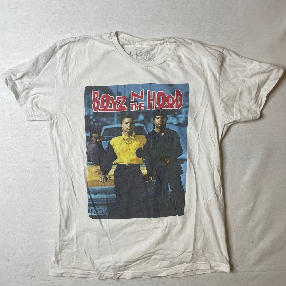 Boyz N The Hood FRCHS LA T-Shirt Movie Graphic Tee White Mens Large